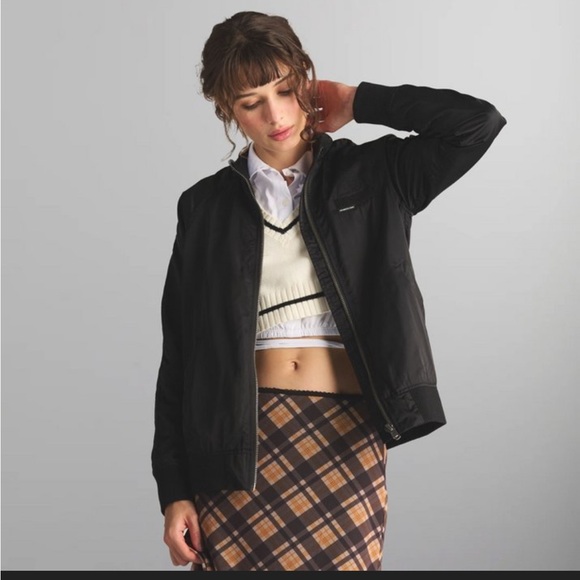 Members Only Women's Satin Bomber Jacket - Black, Size-Large - Picture 5 of 11